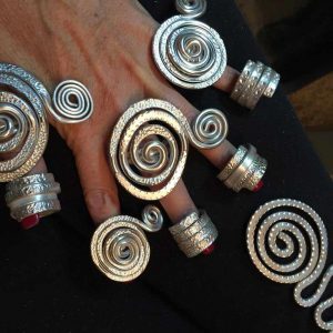 Ringe aus Aluminiumdraht